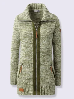 Veste longue en tricot 68% coton