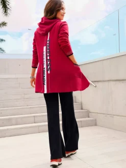 Veste longue en tricot coupe longue affinante