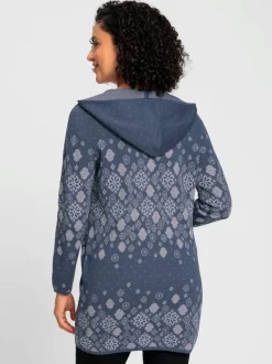Veste longue en tricot qualité coton