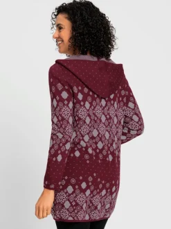 Veste longue en tricot qualité coton