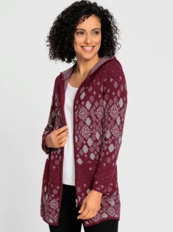 Veste longue en tricot qualité coton