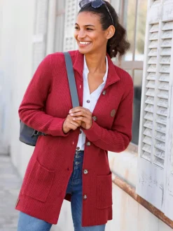 Veste longue en tricot 50% viscose