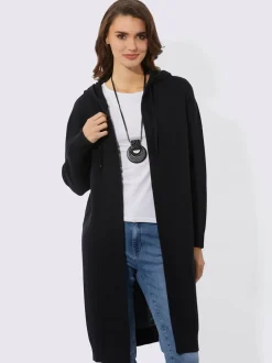 Veste longue en tricot 50% viscose (ecovero)