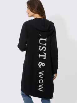 Veste longue en tricot 50% viscose (ecovero)