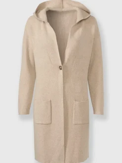 Veste longue en tricot 50% viscose (ecovero)