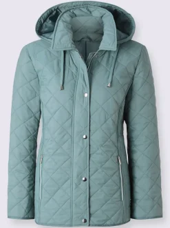 Veste matelassée à col montant et poches zippées