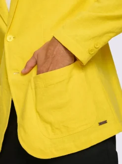 Veste mélange coton-lin estival