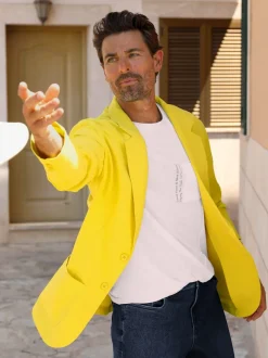 Veste mélange coton-lin estival