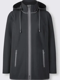 Veste polaire à capuche zippée et poches zippées