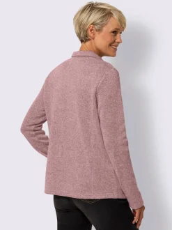 Veste polaire à col montant et manches longues empiècements contrastés