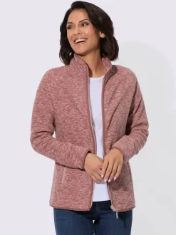 Veste polaire col montant et manches longues poches zippées