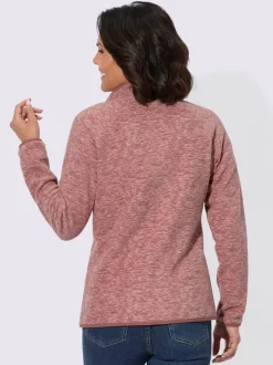Veste polaire col montant et manches longues poches zippées