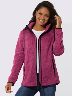 Veste polaire contrastes décoratifs