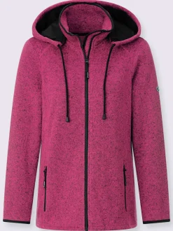 Veste polaire contrastes décoratifs