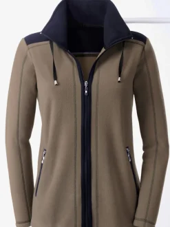 Veste polaire pour femme aspect sport