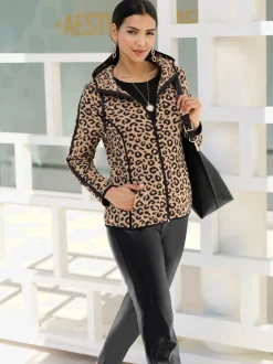 Veste polaire ruban en satin mode aux manches
