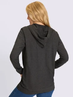 Veste sweat bel aspect chiné