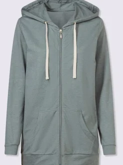 Veste sweat bel aspect chiné