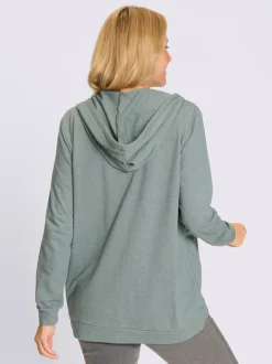 Veste sweat bel aspect chiné