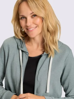 Veste sweat bel aspect chiné