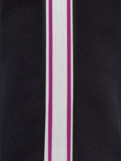 Veste sweat veste à col montant et rayures
