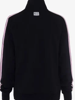 Veste sweat veste à col montant et rayures