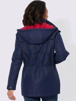 Veste technique capuche amovible réglable en largeur