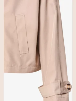 Veste trench courte avec brides boutonnées