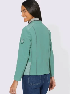 Veste zippée col montant et poches poitrine à glissière