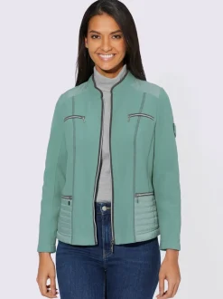 Veste zippée col montant et poches poitrine à glissière